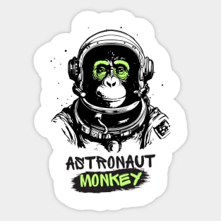 Monkey Astronaut Astrochimp Odyssey Sticker